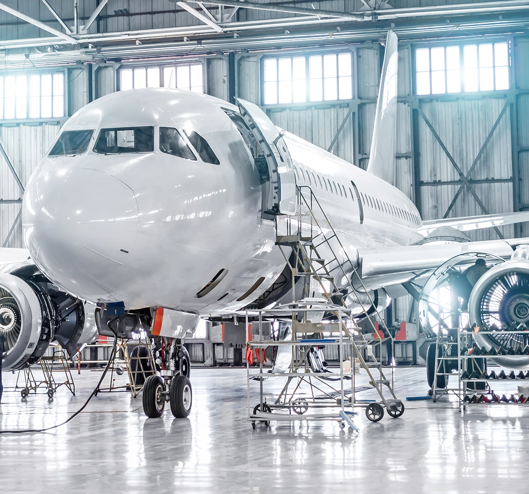 aircraft in shop