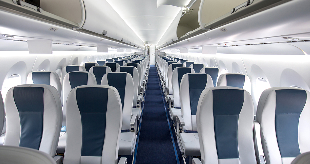 interior de un avión