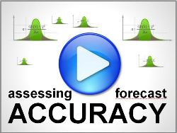 Video explains how forecast accuracy can be assessed, and how the accuracy of different forecasts should be compared